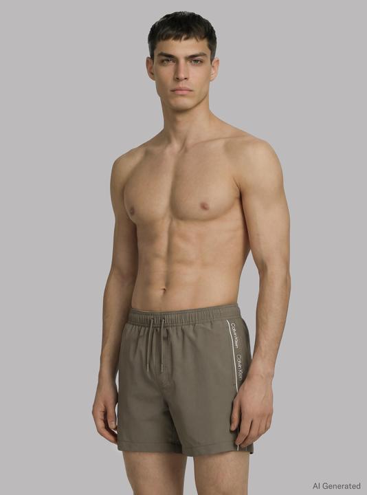 Image du produit Calvin Klein Green Polyester Swim Shorts (M)