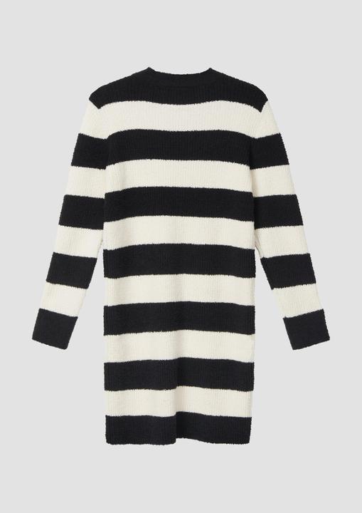 S.Oliver Kleid Kurzes Strickkleid mit Streifen