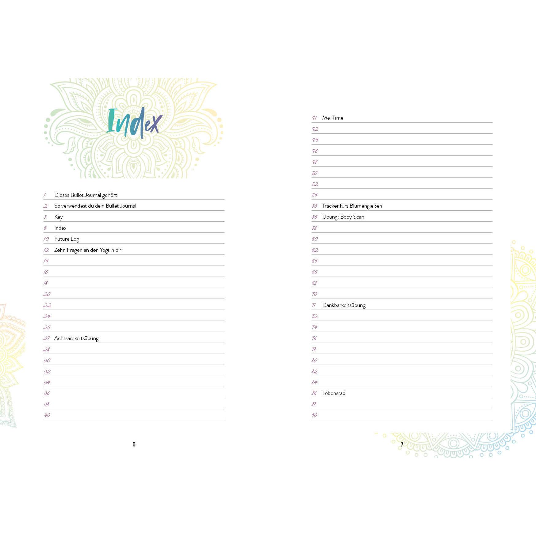 Thumbnail - EMF, Heft + Block, Notizbuch Bullet Journal Mandala 21.6 x 15.3 cm (21.6 x 15.3 cm, Blanko, Harter Einband)