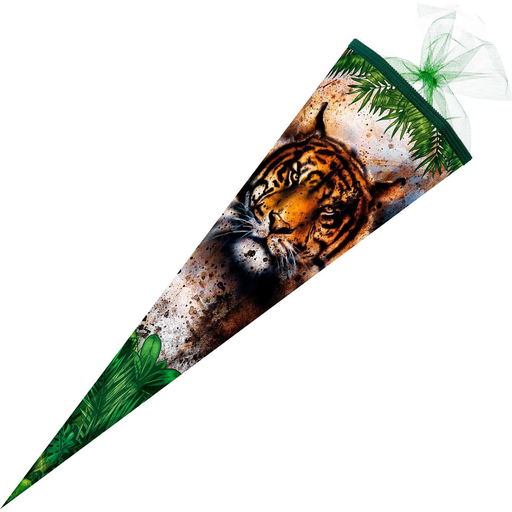 Nestler, Schultüte, Tradition in Emotion Schultüte Tiger 85,0 cm mehrfarbig