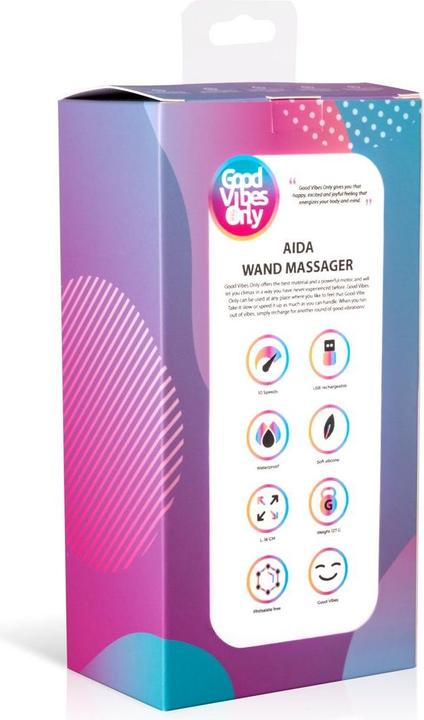 Actual product image Good Vibes Only Aida Massagestab