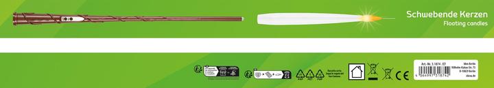 Produktbild Idena Schwebende LED Kerzen warmweiss Zauberstab Fernbedienung elfenbein 10 Stück batteriebetrieben (10 x)