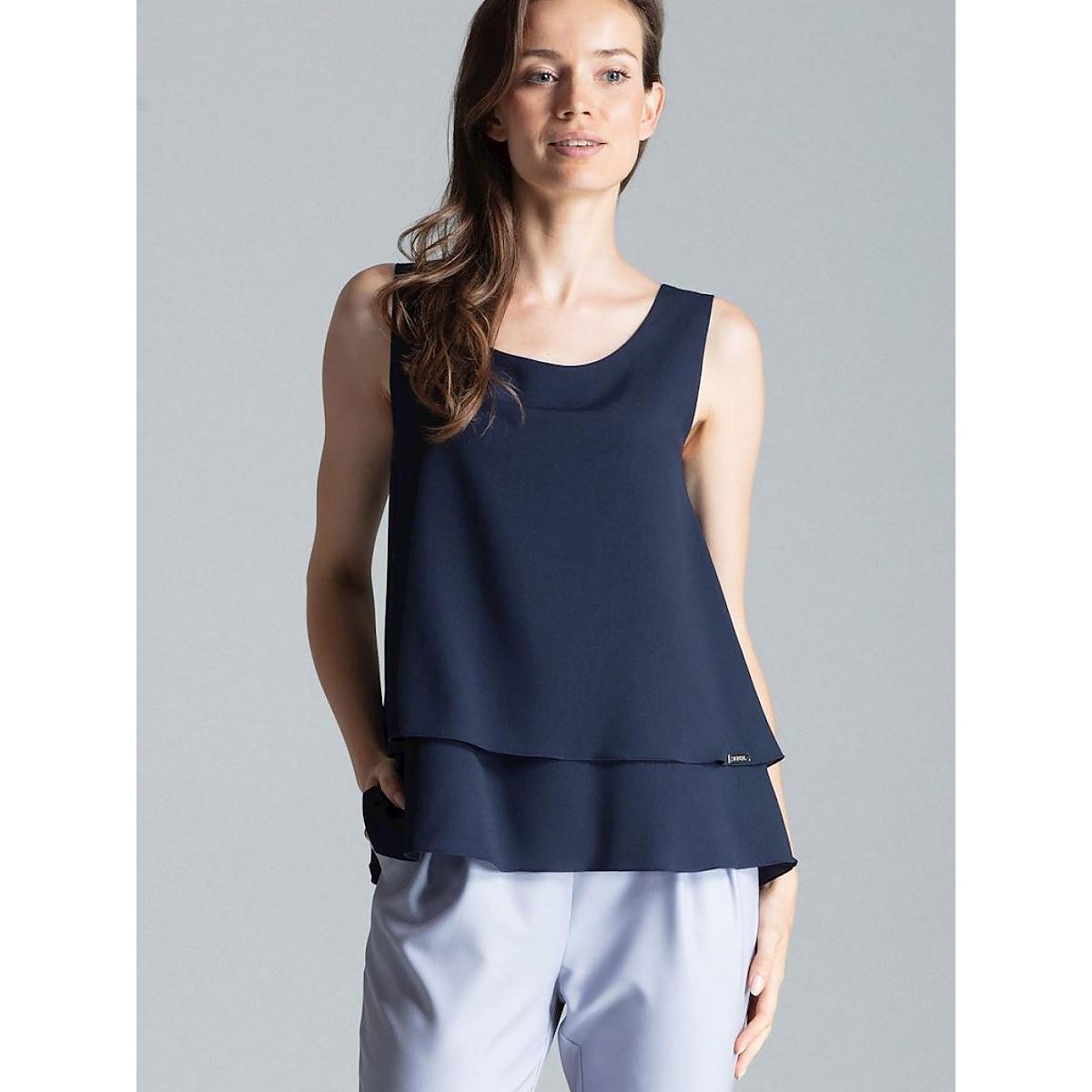 Thumbnail - Figl, Damen, Bluse, Bluse, Blau, (XL)