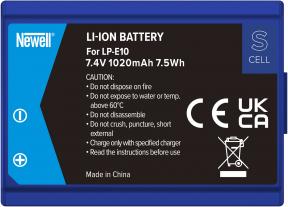 Etichetta energetica Newell Batteria SupraCell Protect LP-E10 per Canon (Accumulatore di carica elettrica)