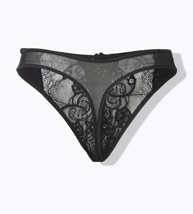 Produktbild Ulla Popken String ouvert, offener Schritt, Spitze (54)