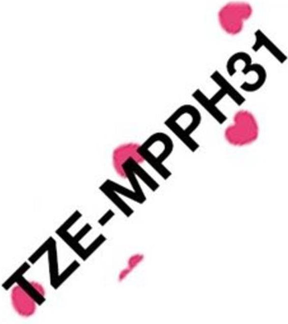 Brother Tze-Mpph31 (1.20 cm, White, Rose, Black)