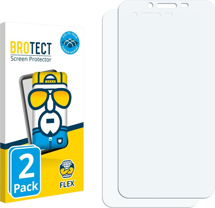 Produktbild BROTECT Fullscreen Schutzfolie Displayschutz Folie Klar Transparent (2 Stück, Asus Zenfone 3 Max)