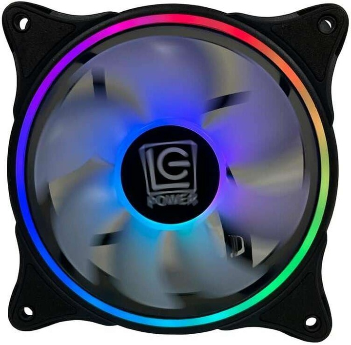 Image du produit LC-Power LC-CF-120-ARGB-B Noir Ventilateur de boîtier 120mm 12x12CM retail (120 mm, 1 x)