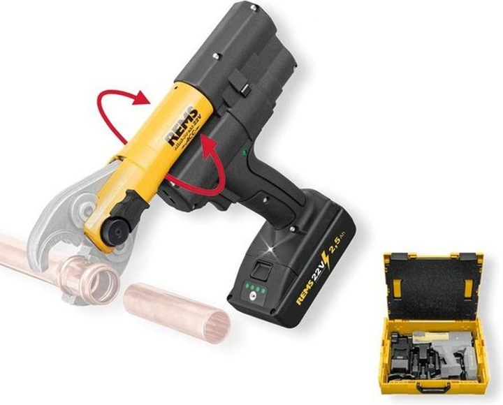 Actual product image Rems Vamzdžių presavimo įrankis Mini-Press 22V ACC L-Boxx 2,5Ah