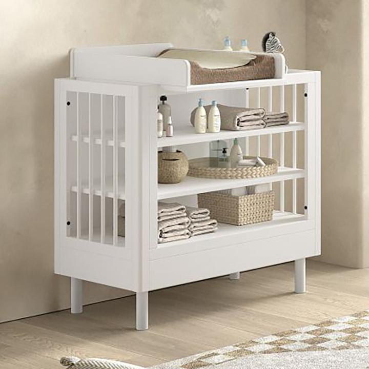 Produktbild Vipack Babyzimmer Forrest Buche 3-teilig Set B (Babybett, Wickelkommode)