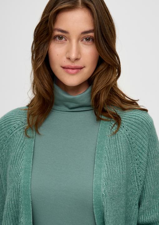 Produktbild s.Oliver Strickjacke Lange Strickjacke aus Baumwollmix (S)