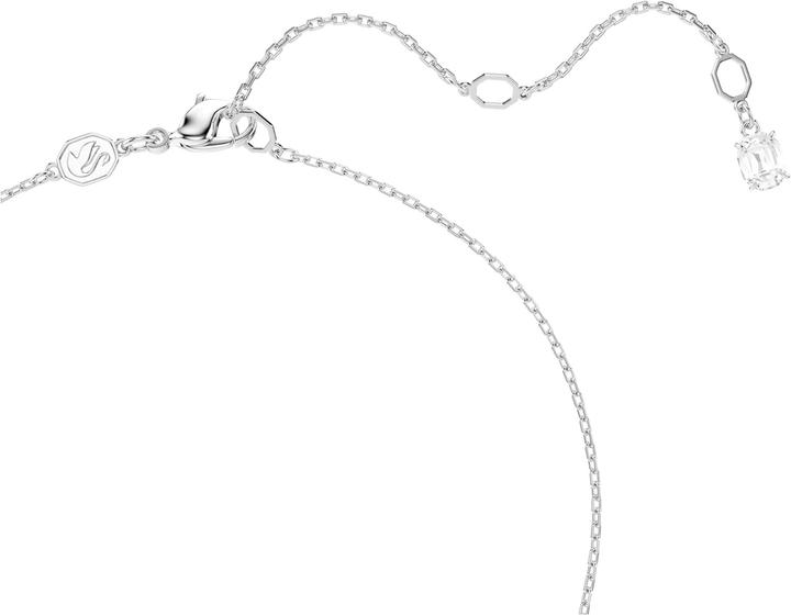 Productafbeelding Swarovski Matrix Hänger mit verschiedenen Schliffformen in Blau und Rhodiumoberfläche (Metaal, 45 cm)