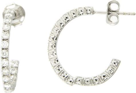 Immagine prodotto Passion Orecchini A Cerchio In Argento Con Rodie E Zirconi (Argento 925)