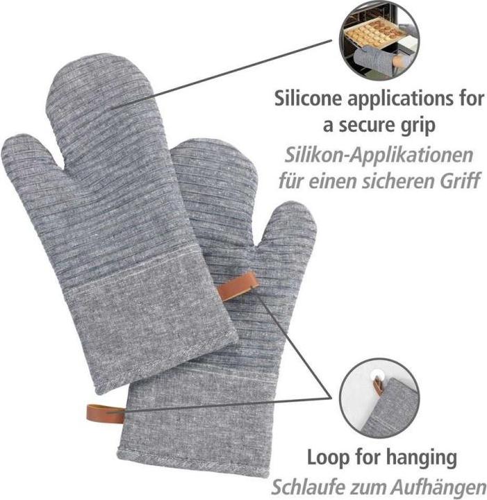 Produktbild Wenko Küchenhandschuh Ada Stripes (Baumwolle, Silikon)