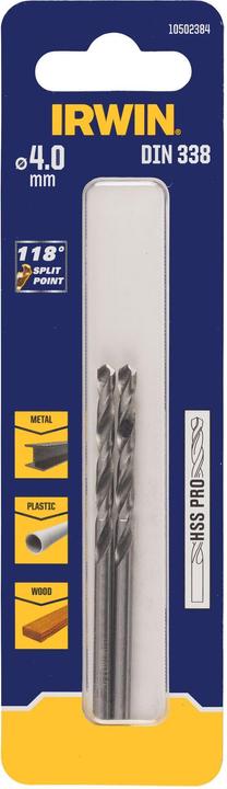 Actual product image Irwin Metal drill (4 millimetres)