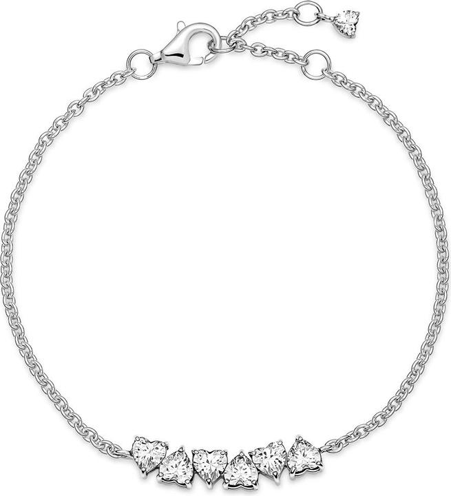 Produktbild Pandora Armband Endlose Herzen (18 cm, Sterling Silber 925)