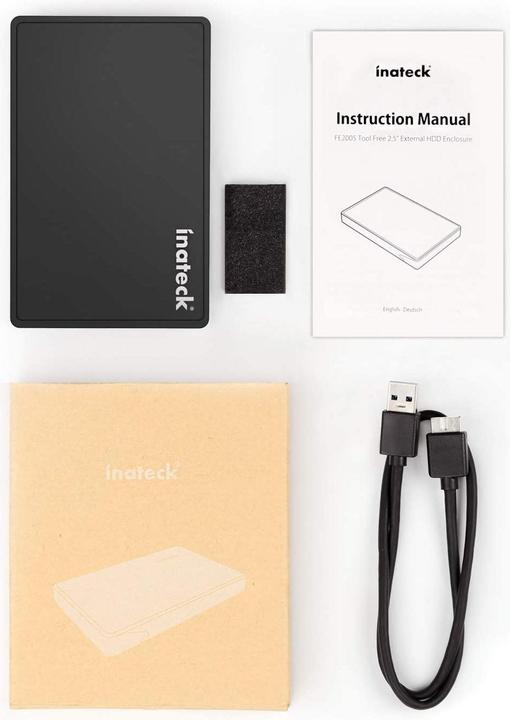 Immagine prodotto Inateck Festplattengehäuse 2,5" USB 3.0 7/9.5mm SATA HDD/SSD (2.5")