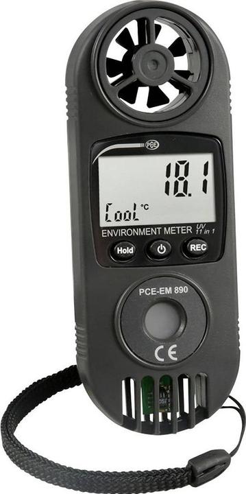 Actual product image PCE Instruments PCE-EM 890 anemometer 0.4 to 30 m/s