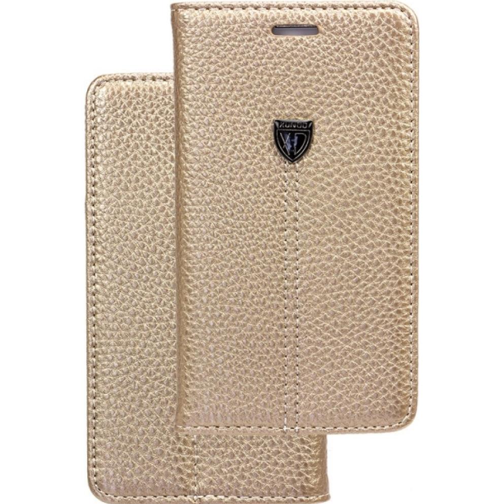 Fashion Book Case für Samsung Galaxy A7 2017 gold (Samsung Galaxy A7 (2017)), Smartphone Hülle, Gold
