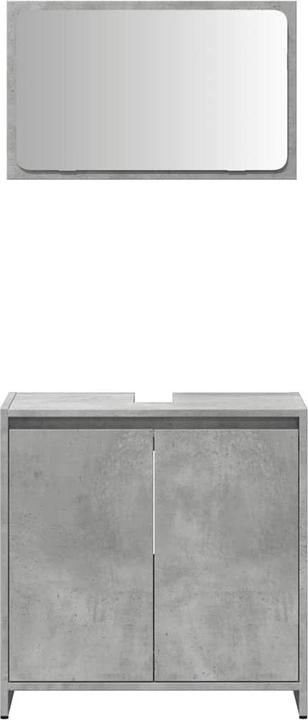 Immagine prodotto vidaXL 2-tlg. Badmöbel-Set Betongrau Holzwerkstoff