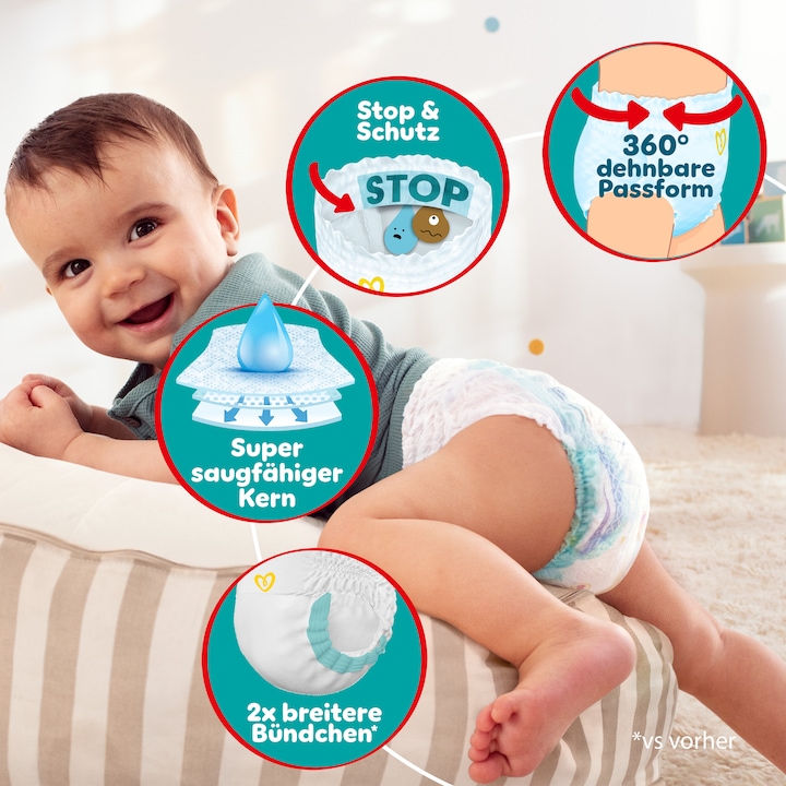 Image du produit Pampers Baby-Dry Pants (Taille 7, Pack mensuel, 126 pièce(s))