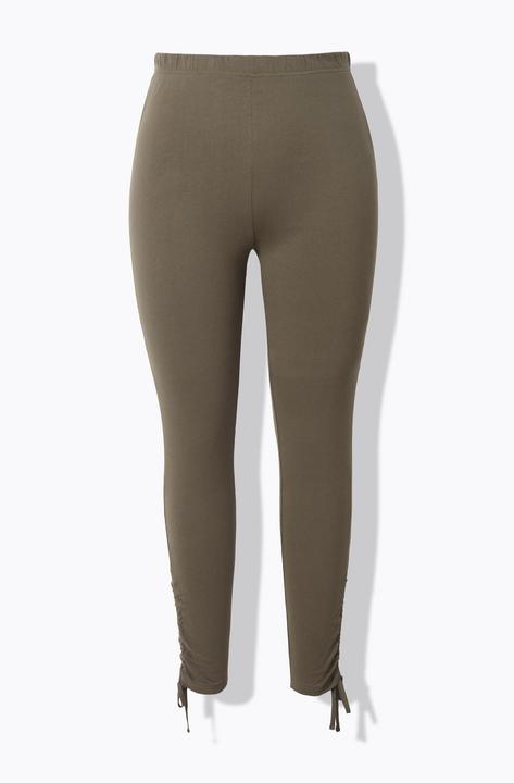 Ulla Popken Leggings, Raffungen, Elastikbund (46, 48)