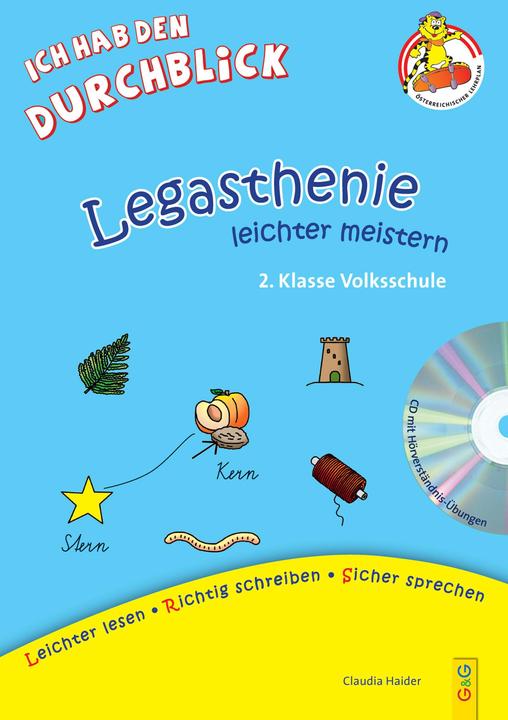 Produktbild Legasthenie leichter meistern. 2. Klasse Volksschule (Deutsch, Claudia Haider, 2016)