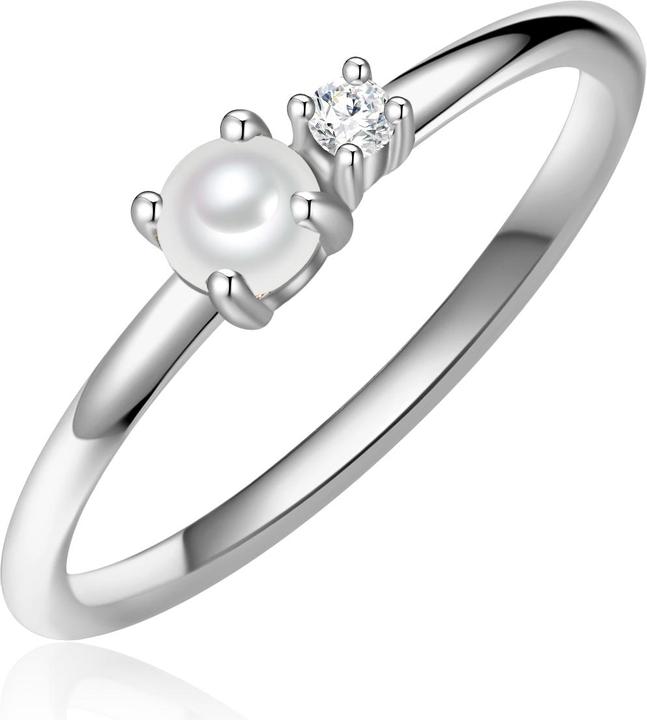 Immagine prodotto Glanzstücke München Donna Argento Cubic Zirconia d'acqua dolce con perle coltivate - 31516 (54, 925 Argento)