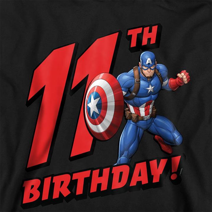 Produktbild Captain America Kapuzenpullover meliert 11. Geburtstag (128)
