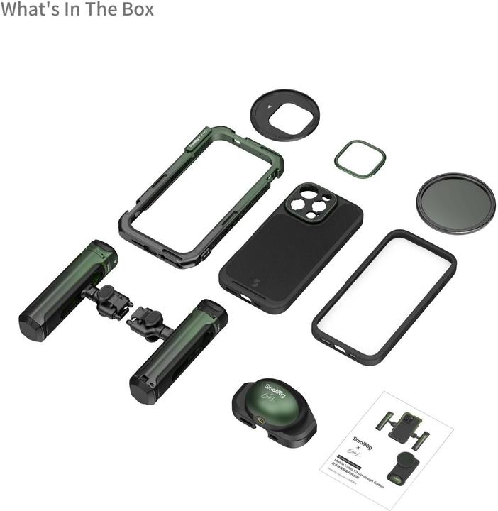 Actual product image SmallRig 5001 x Brandon Li Mobile Lightweight Video Kit for iPhone 16 Pro Max Co design Edition