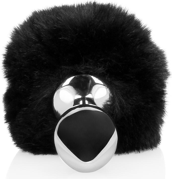 Actual product image Ouch! Bunny Tail with Metal Butt Plug