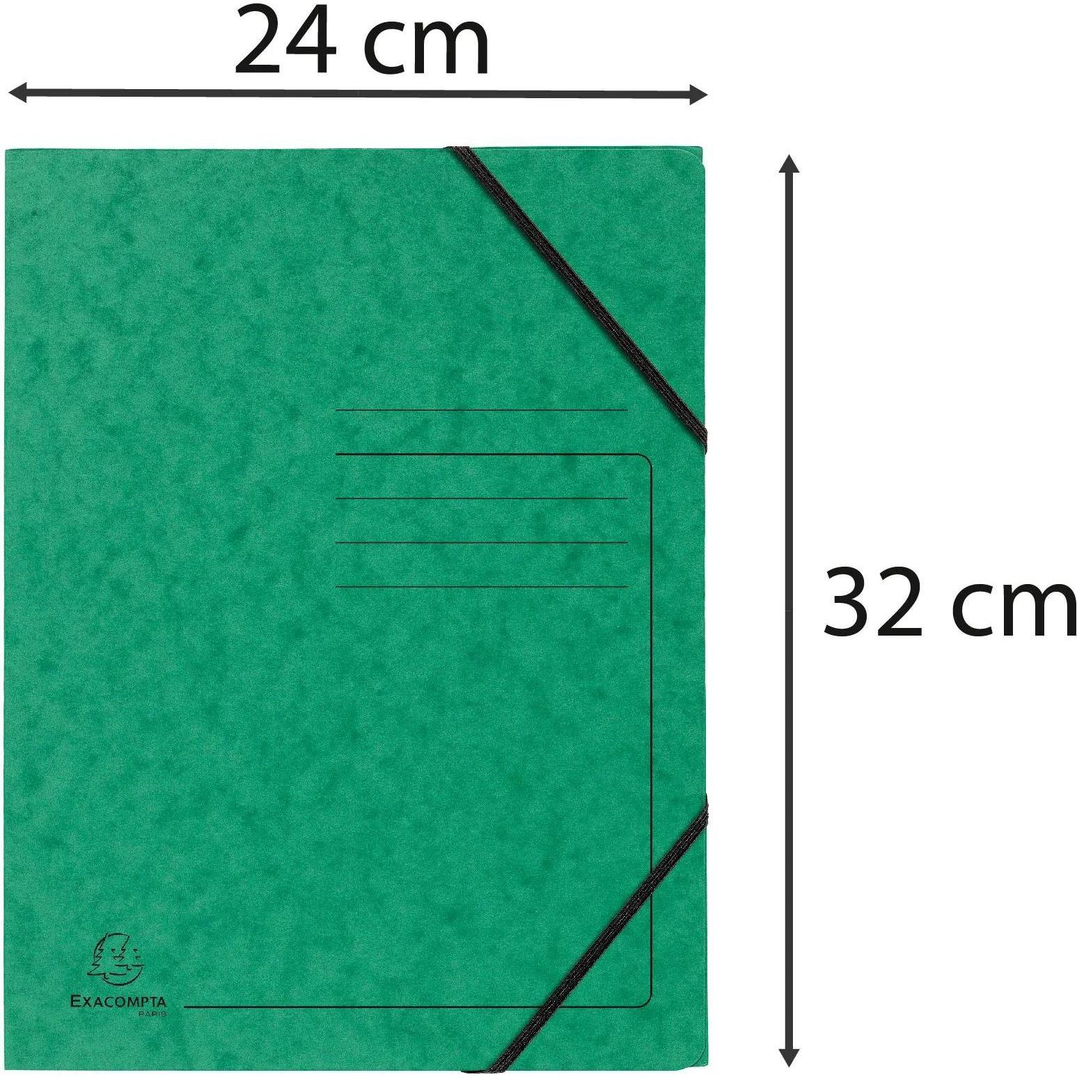 Thumbnail - 20x Exacompta, Mappe, Sammelmappe mit Gummizug (A4, 625 x)