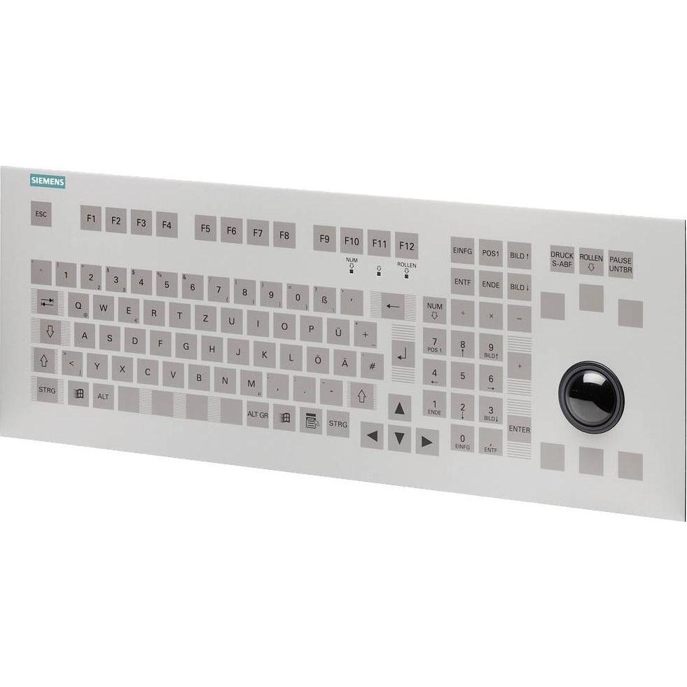 Siemens 6GF67103BG SIMATIC HMI INT con trackball (Cablato), Tastiera, Nero