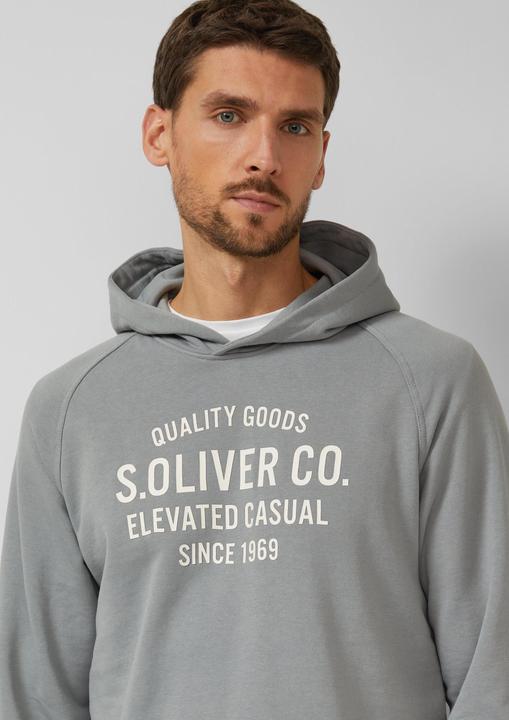 Produktbild s.Oliver Sweatshirt Sweatshirt aus Baumwollmix mit Frontprint (M)