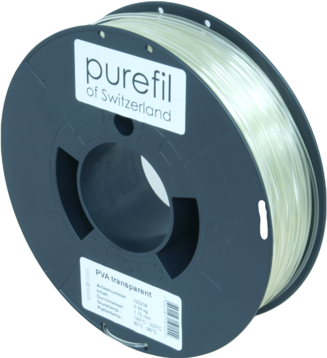 Actual product image Purefil Filament (PVA, 1.75 mm, 350 g, Transparent)