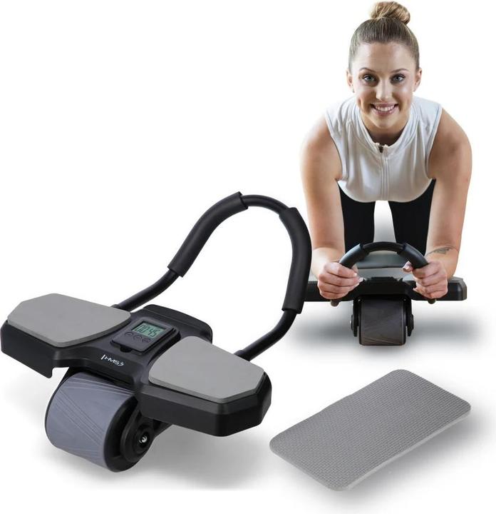 Productafbeelding HMS Ka10 Zwart Ab Wheel Automatische Buikspiertraining Met Steun