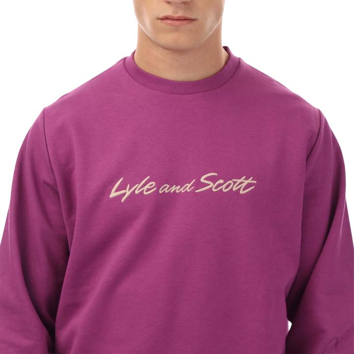 Actual product image Lyle and Scott Mens Script Sweatshirt (XS)