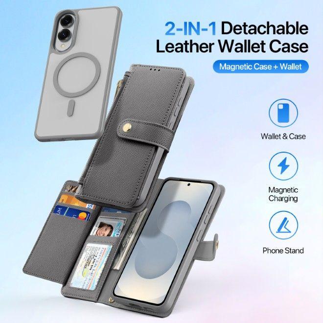 Actual product image Dux Ducis Lawa Series MagSafe Kunstleder Bookcover Hülle (Samsung Galaxy S25 Edge)