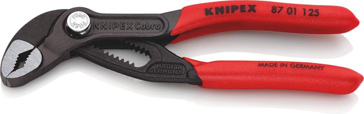 Immagine prodotto Knipex Cobra Pinza regolabile di nuova generazione per tubi e dadi 87 01 125 (125 mm)
