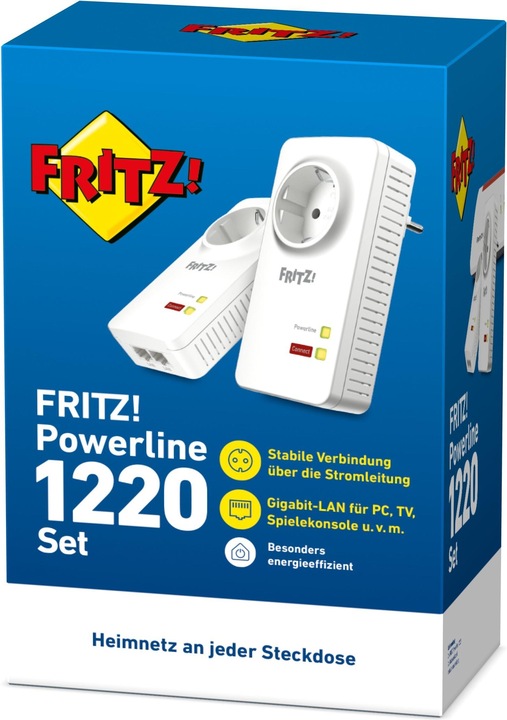 Actual product image AVM FRITZ!Powerline 1220 Set (1200 Mbit/s)