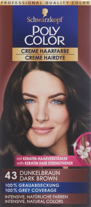 Produktbild Schwarzkopf Creme Haarfarbe 43 dunkelbraun (Dunkelbraun)