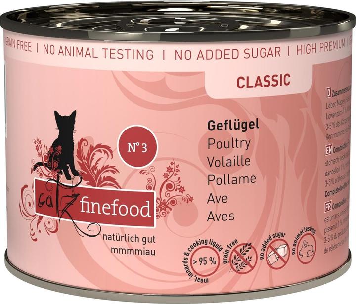 Actual product image Catz Finefood No.03 Poultry (Adult, 6 pcs., 210 g)
