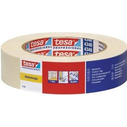 tesa, Klebeband, Maler Krepp 4348 Standard Papierabdeckband, 30 mm x 50m (30 mm)