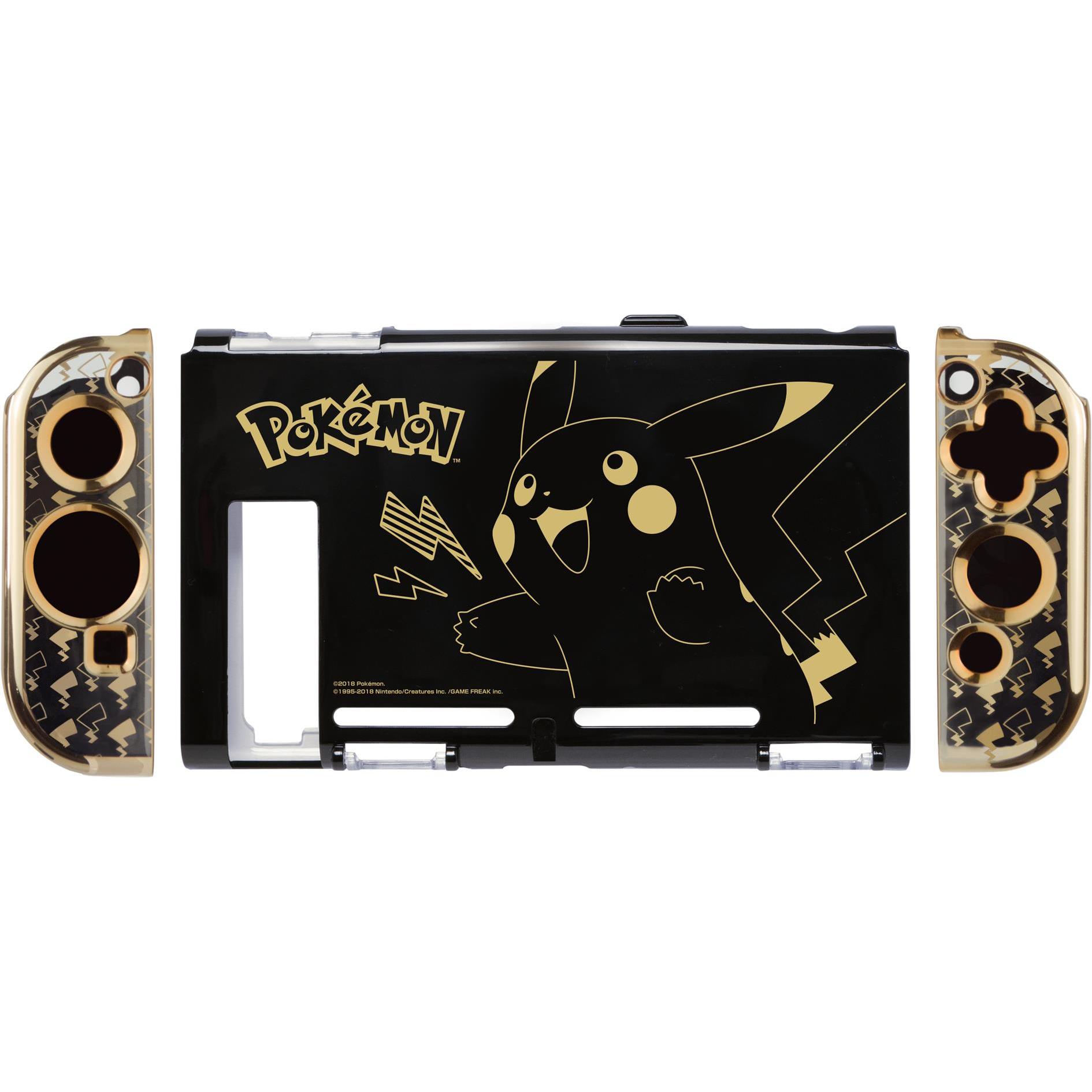 HORI Pikachu Protector Gold (Switch), Weiteres Gaming Zubehör, Gold, Schwarz