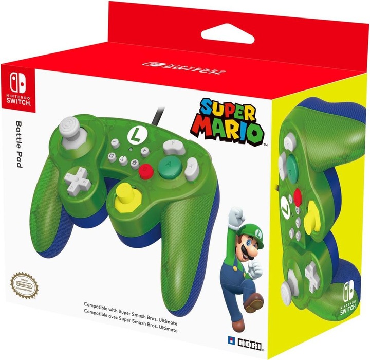Actual product image HORI Battle Pad - Luigi (Switch)