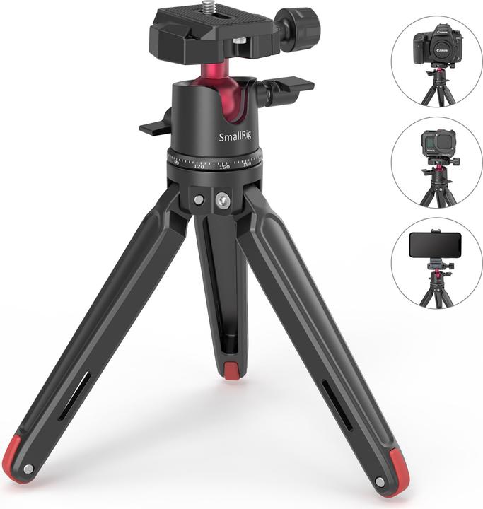 SmallRig Tabletop Mini Tripod mit Panoramic Ball Head (Metall)