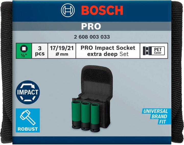 Image du produit Bosch Professional Zubehör PRO Impact (21 mm, 19 mm, 17 mm)