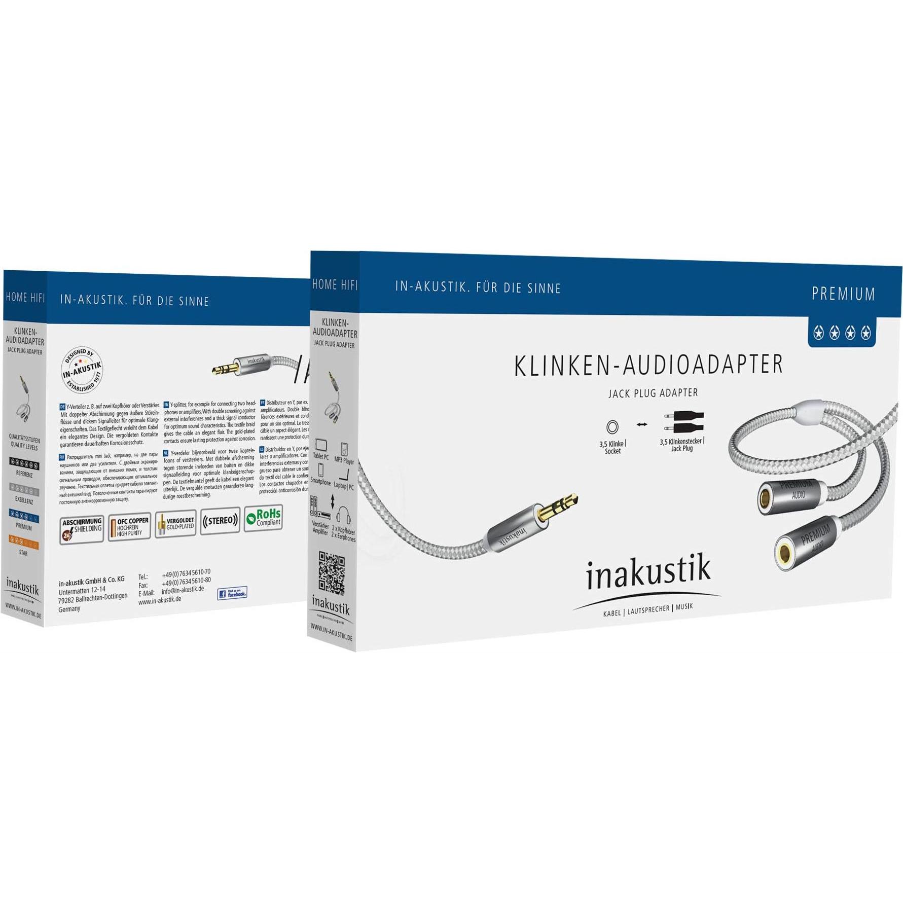 Thumbnail - Inakustik Premium (0.20 m), Audio Kabel