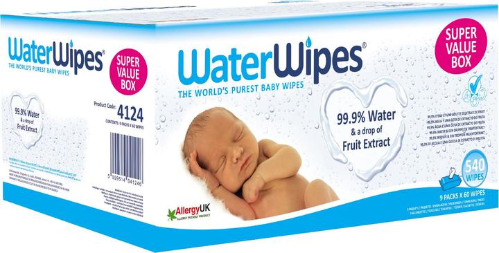 WaterWipes Feuchttücher (540 Stück)