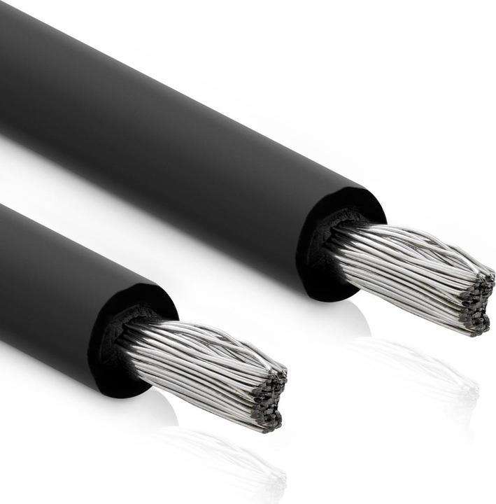 Produktbild InLine ® Solar Installationskabel Meterware H1Z2Z2-K 6mm² schwarz 100m (Solarkabel)